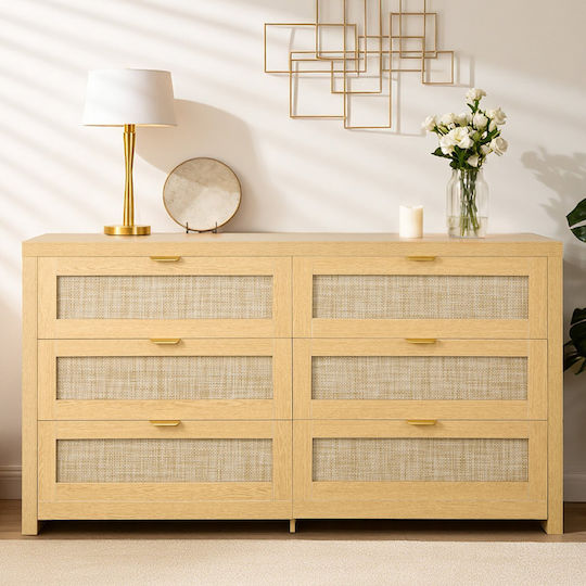 Kommode Aus Holz & Metall 144,5x45x79,5cm Kommode Aus Holz & Metall 144,5x45x79,5cm