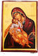 Image Holy Mary Glykofilousa Height × Width 10cm X 7cm