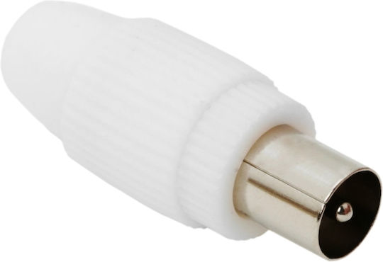 Set 10 Prize Masculine Coaxial Tv Conector Standard Pentru Cablu Coaxial