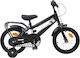 vidaXL Bicicletă Copii BMX Neagră 14"