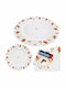 Lumarko Porcelain White Dessert Plate with Diameter 20cm