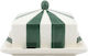 Circus Stripe 12x17x14 Cm Βουτυριέρα Κεραμική Πράσινη