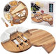 Orion Set Wooden Beige Chopping Board 51.5x28cm 7 Pieces