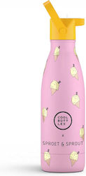 Cool Bottles Kids Water Bottle 350ml Pink