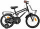 vidaXL Bicicletă Copii BMX Neagră 14"