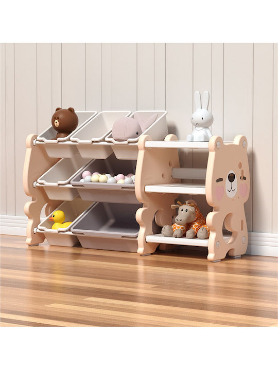 Homeone Homeone Spielzeugkisten aus Kunststoff Cute Bear Rosa