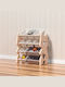 Homeone Toy Storage System Plastic Cute Bear Pink 66x36x86cm