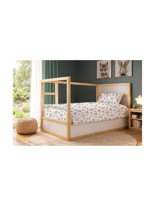 Dimcol Baby Foxes 594 Cearceaf Pentru Copii Sim...