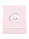 Baby Bath Towel Bathrobe Hooded Baby Pink 75x75cm
