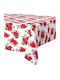 Excellent Houseware Christmas Stain Resistant White Tablecloth 180x130cm