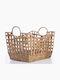 Nef-Nef Homeware Grant Decorative Wicker Basket Beige 42.5x31x28cm