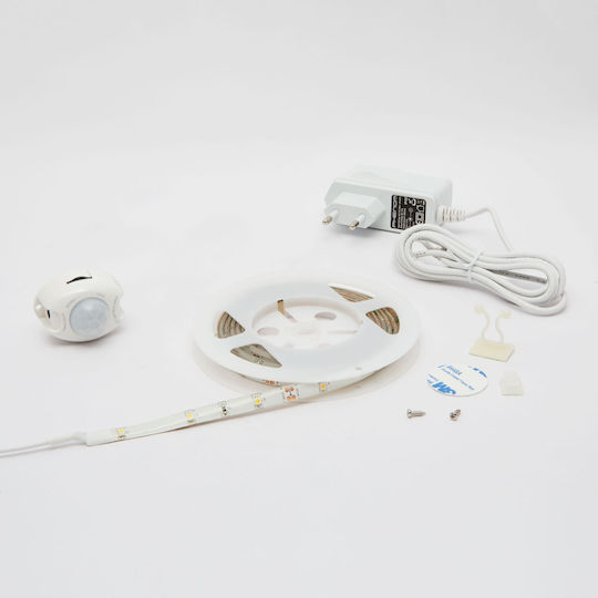 Alista Home Bandă LED Lumină Alb Cald 2m Tip SMD3528 cu Senzor de Mișcare și Sursă de Alimentare