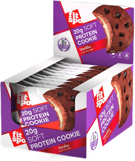 Fit Spo Biscuiți Proteine Soft Protein Cookie Fără Zahăr 10 Bucăți 70gr
