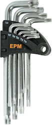 EPM Σετ 9 Κλειδιά Torx σε Σχήμα L