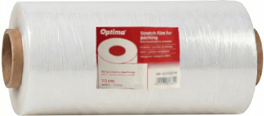 Benzi Adezive Filme De Ambalare Stretch Transparente Optima Lățime 50cm 15 Microni Elongare 300% Mașini Automate
