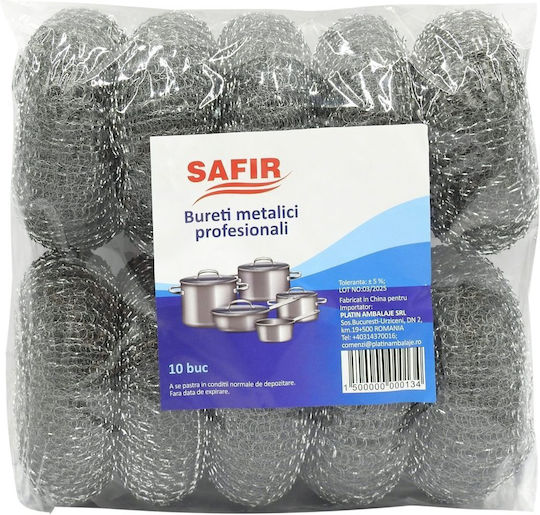 Drahtgebundene Küchenschwämme Safir Set 40 G Set 10 Stück