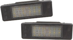 Nissan Micra Ii Navara Note Nv200 Pathfinder Primera Led License Plate Lights 2 Pcs Set