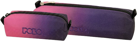 Polo Wallet Pencil Case Cylinder Purple