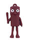 Silicone Keychain Flippy Brainrot Tung Tung Sahur Figurine 4 Cm Brown