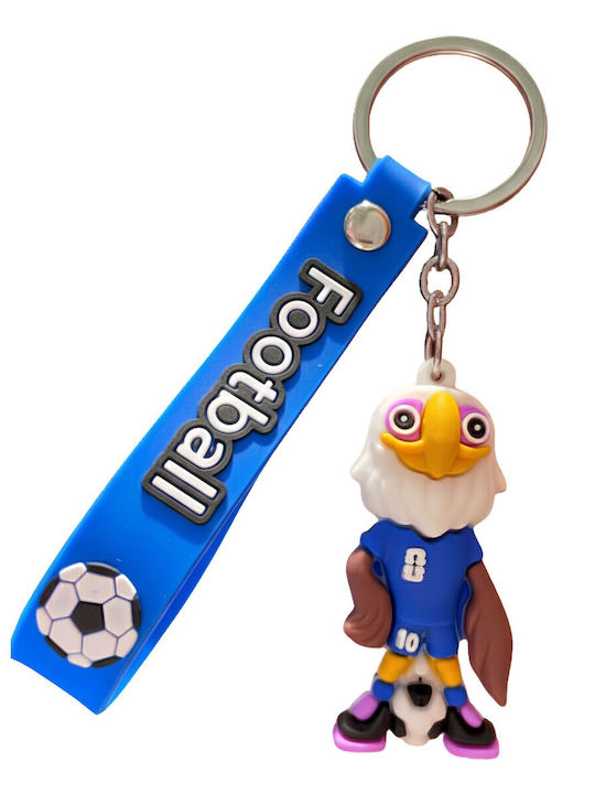 Keychain Flippy Eagle Model Football Mascot World Cup Accessory Keys Backpack Soft Rubber 26 G 6.2 X 3.4 Cm Blue Keychain Flippy Eagle Model Football Mascot World Cup Accessory Keys Backpack Soft Rubber 26 G 6.2 X 3.4 Cm Blue