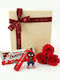 Joy Box Spider-man Set Figurine Breloc Copii 3 Trandafiri Roșii Săpun Kinder Bueno