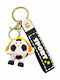 Breloc Flippy Minge De Fotbal Model Căști Cupa Mondială Accesoriu Chei Rucsac Material Acrilic 50 G Negru