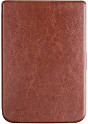 Pocketbook Flip Cover Σιλικόνης (Pocketbook 606, 616, 617, 618, 627, 628, 632, 633) Καφέ