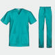B-Well Cesare Unisex Medical Pants and Blouse S...