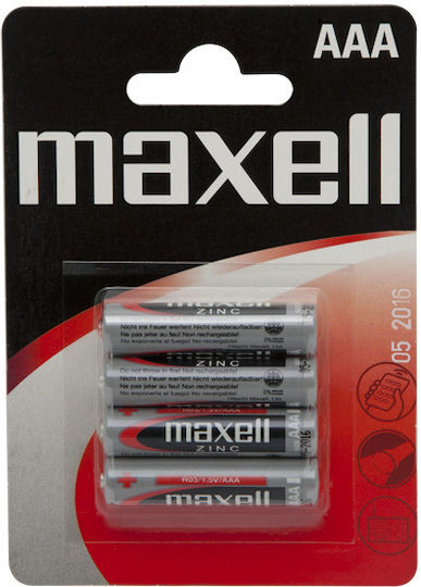 Baterii Zinc AAA R03 1.5V Blister 4 Rezistente la Scurgeri Pentru Jucării cu Telecomandă