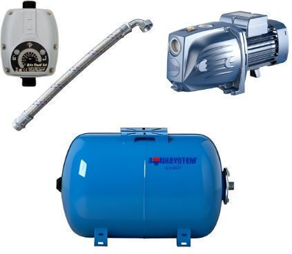 Wasserpumpen mit Druck Horizontal Behälter 35 Liter 0,75hp Jetm 1a Pedrollo