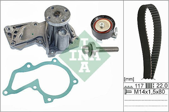 INA Pompă De Apă Auto Pentru Volvo S60 S80 V40 V60 Ford C-Max Fiesta Focus Galaxy Grand C-Max Kuga Mondeo S-Max Tourneo Connect Transit Connect