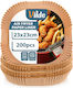 Vilde Antihaft-Backpapier für Heißluftfritteusen 23x23cm 200 Stück