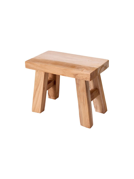 Διακοσμητικό Σκαμνάκι Teakwood 21x12x16cm Mrshome Df-0045000