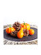 Herbstdekoration Set Kürbisse Kegel 9 Stück Dekoratives Ornament 5-7 Cm