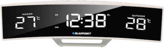 Blaupunkt Επιτραπέζιο Ψηφιακό Ρολόι με Ξυπνητήρι & Ραδιόφωνο Λευκό