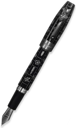 Montegrappa Black Fountain Pen With Black Ink