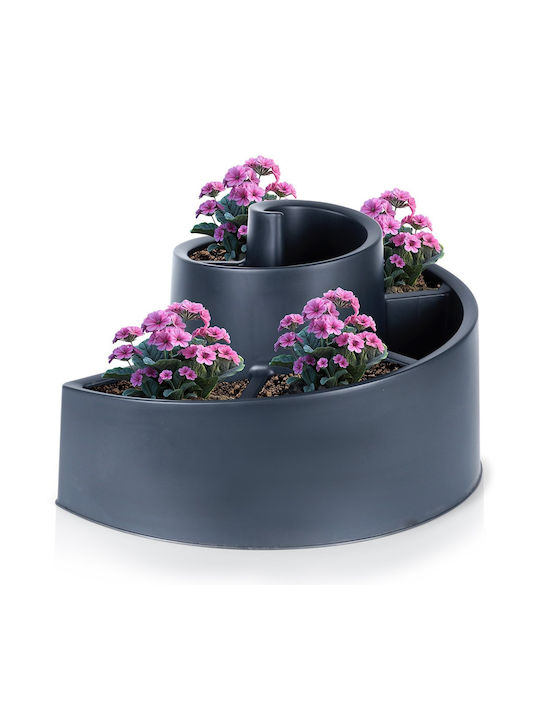 Vilde Ghiveci De Flori Din Plastic Negru 53x53x32.5cm Vilde Ghiveci De Flori Din Plastic Negru 53x53x32.5cm