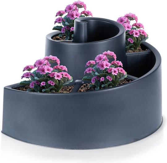 Vilde Plastic Black Flower Pot