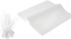 Greek Tulle Square Piece 25x25cm 100 White Pieces