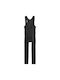 4F Women's Cycling Pants with Braces Black