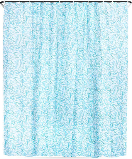 Curtain Κουρτίνα Μπάνιου Υφασμάτινη 180x200cm Μπλε