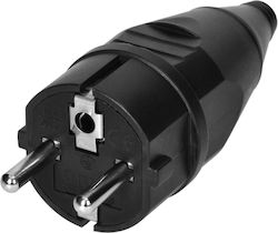 Orno Werkstattsteckdose 2p+z Uni-Schuko Schwarze