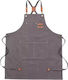 Adiavroxo (Work Aprons & Sleeves) Сервитьорски Фартук Бариста / Барман / Сервитьор Сив