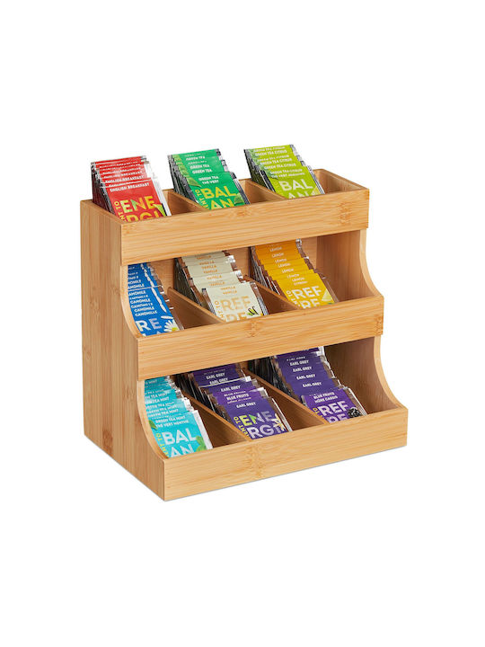 Relaxdays Box for Tea with White Lid 24x17.5x27cm