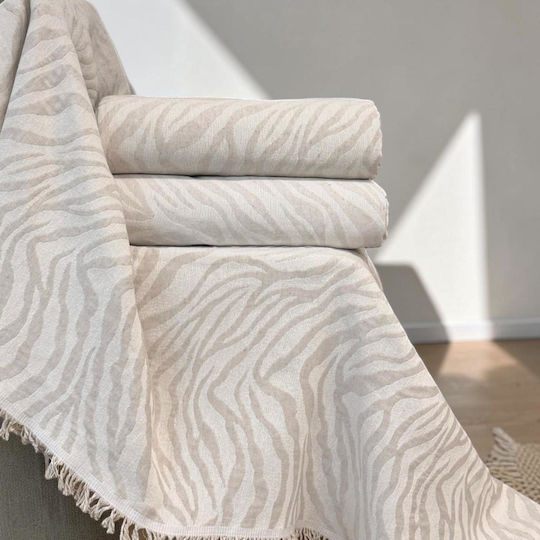 Linea Home Savanna Τριθέσιου Καναπέ Π180xΜ300cm Εκρου