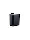 Relaxdays Coș De Gunoi Pentru Dulap Din Plastic Negru 9lt