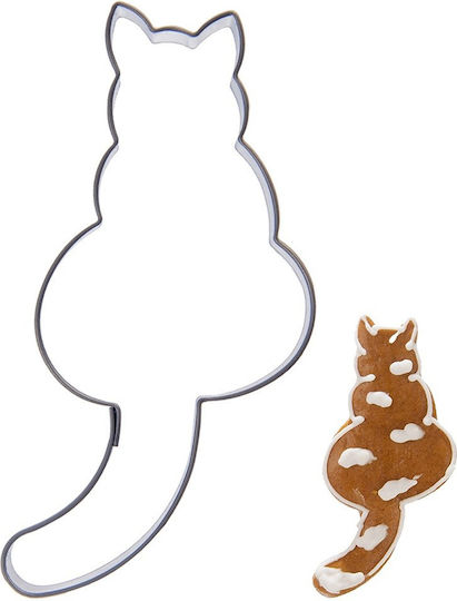 Stahl Katzen-Keksausstecher 8,5 cm