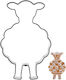 Steel Cookie Cutter Sheep 7 Cm