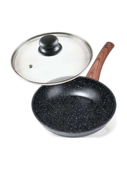 Vilde Aluminum Pan with Lid with Stone Coating 20cm