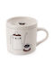 Orion Porcelain Mug With Lid Beige 420ml